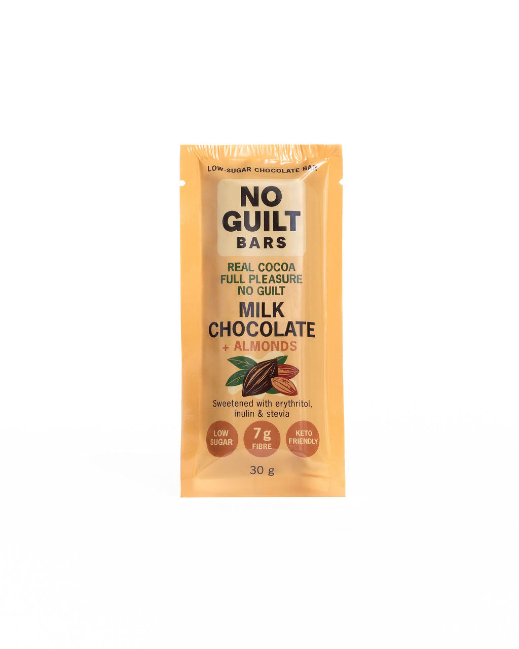 No Guilt Bars milk chocolate almonds
